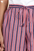 Cambric Cotton Palazzo Pants In Striped Block Print